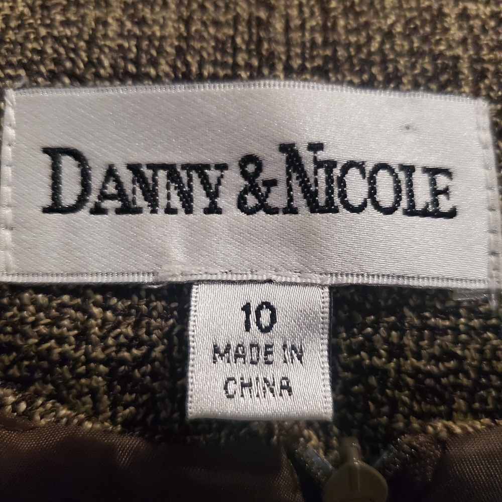 Danny & Nicole Textured Brown Dress/Jacket Set - Picture 6 of 14